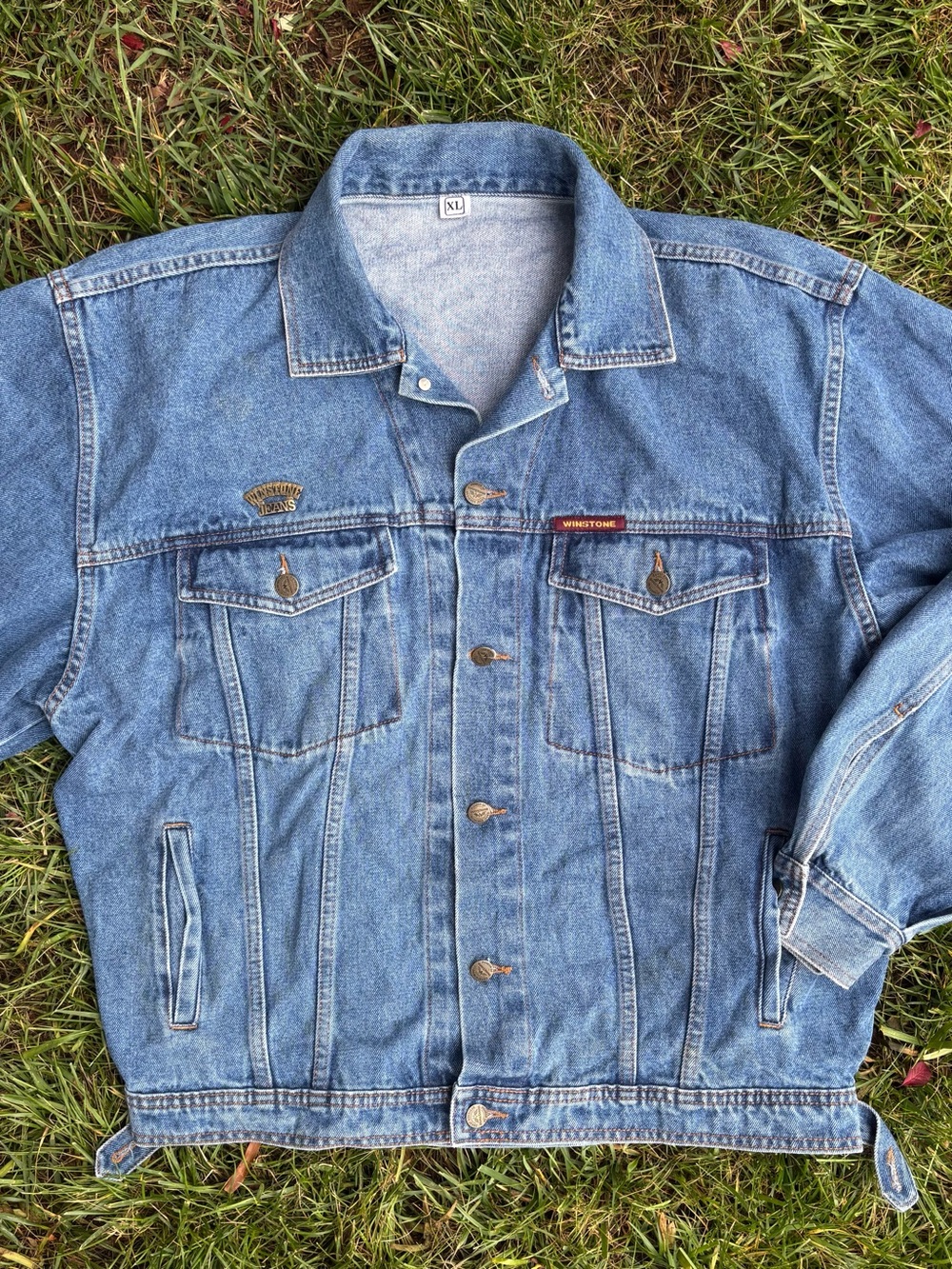Vintage Oversized Classic Light Blue Denim Shirt Jacket